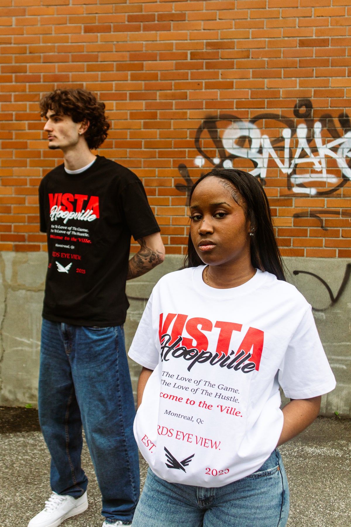 VISTA x Hoopville T-shirts (White)