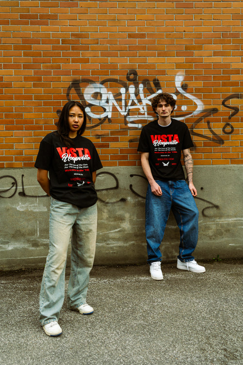 VISTA x Hoopville T-shirts (Black)