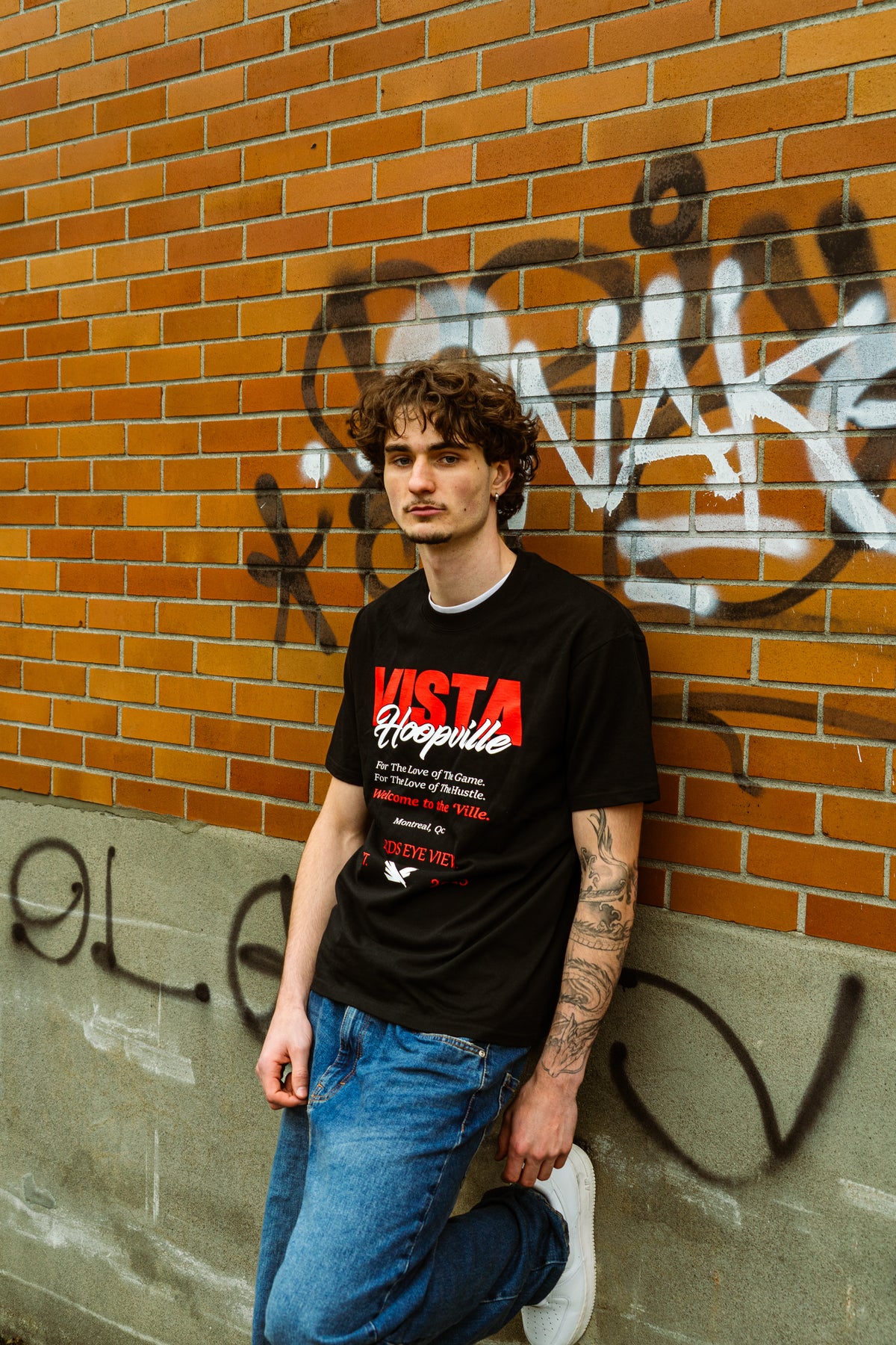 VISTA x Hoopville T-shirts (Black)