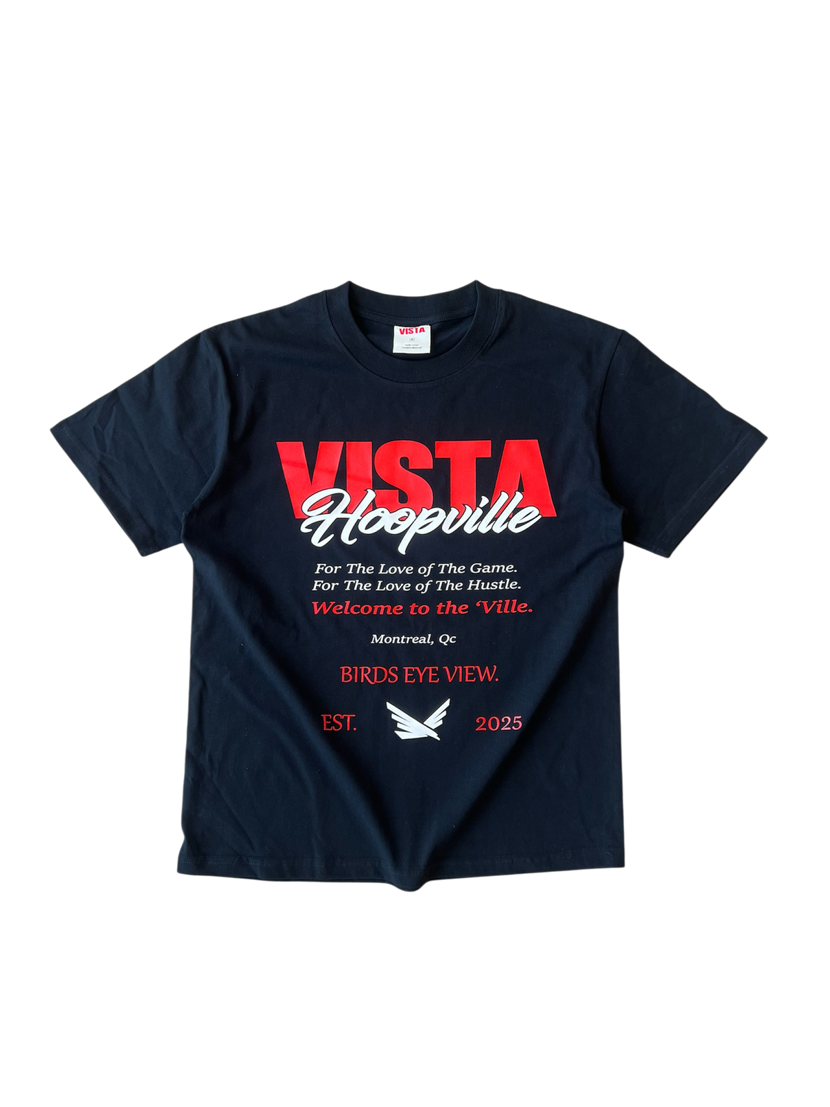 VISTA x Hoopville T-shirts (Black)