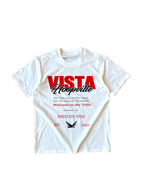VISTA x Hoopville T-shirts (White)